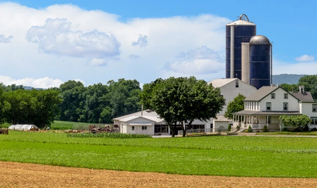 Train Junkies American Farm Model Railroad Backdrop - Image 3 of 4