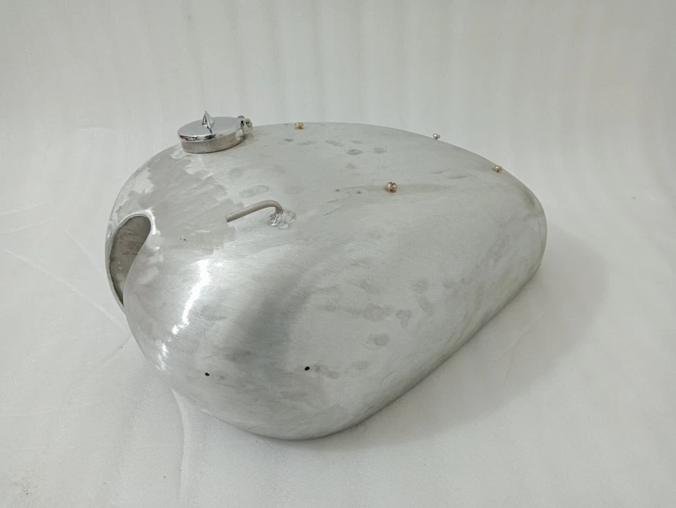 Fit For Triumph 5T Speed Twin Unpolished Aluminium Petrol Tank + Fuel Cap — 第 3/4 张图片