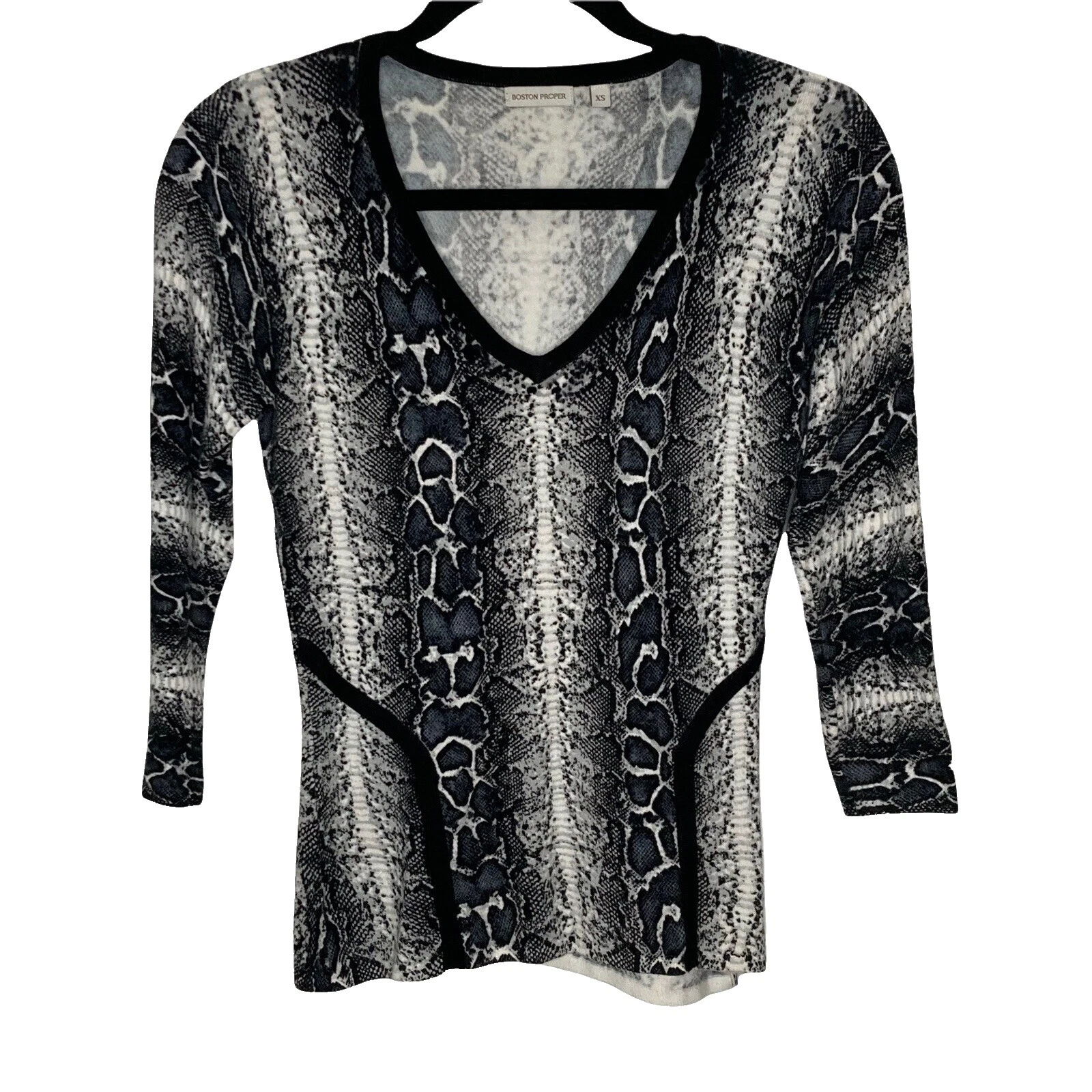 Boston Proper Viscose Animal Print Sweaters for Women