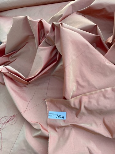 FABULOUS QUALITY SILK TAFFETA IRIDESCENT - BAKED BAHAMA!!! - Picture 7 of 9
