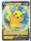 Pikachu V Pokemon SWSH198 Black Star Promo TCG Pokemon NM 0321#105