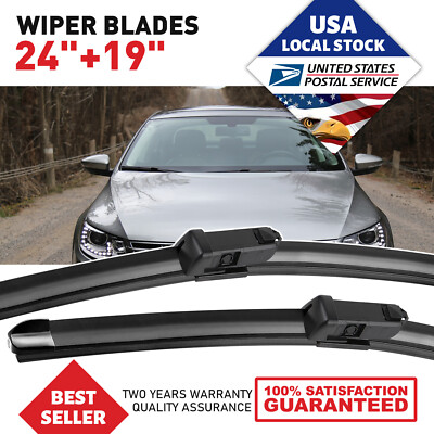 OEM Quality Windshield Pair 24''&19'' Wiper Blades For Volkswagen Passat 2012-2021