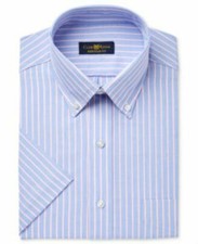 Club Room Mens Wrinkle-Resistant Button up Dress Shirt RacStriped NWT ORG. 50