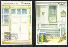Finland, Aland island 6  different Events cancels on maxicards. UNused