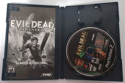 Evil Dead:Regeneration (2005) PS2 With Case & French Black N White Manual
