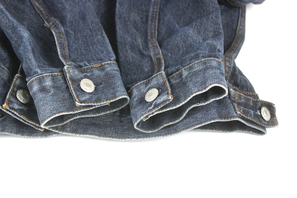 Chaqueta Energy Mujer M Efecto Desvanecimiento Italiano Denim Trucker Foto 4 de 4