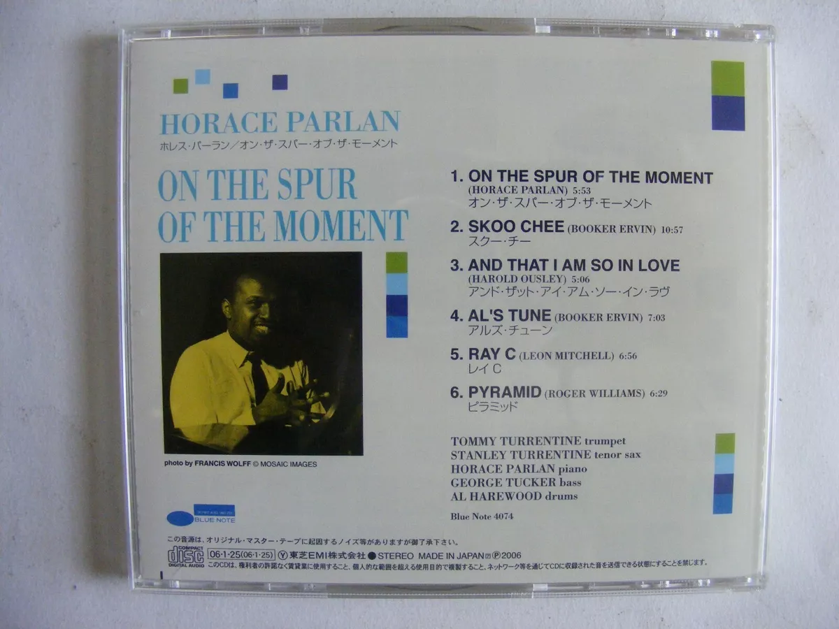 Horace Parlan - On The Spur of the Moment (CD, 2006, Blue Note Japan TOCJ 6651)