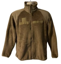 COLD WEATHER JACKET FLEECE Gen III POLARTEC SMALL R Full Zip Green USA PECKHAM