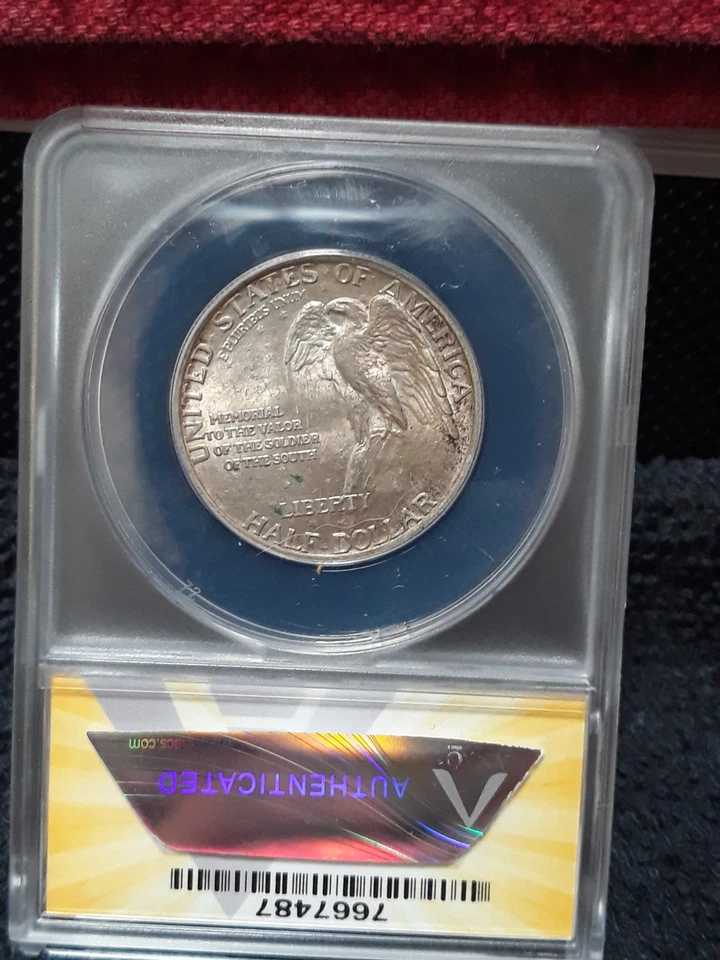 1925 stone mountain commemorative half dollar - Image 3 of 4