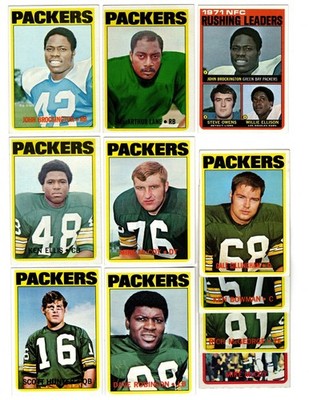 1972 Topps GREEN BAY PACKERS low # team set EX NM--J.Brockington RC, D.Robinson!