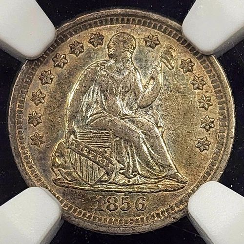Silver 1856-O Seated Liberty Half Dime | NGC AU55