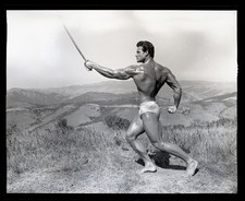 Steve Reeves 1948 Bodybuilder Rare Original Camera Negative + Photo Russ Warner