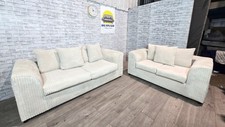 Cream 3 plus 2 Seater Sofas - DELIVERY AVAILABLE!