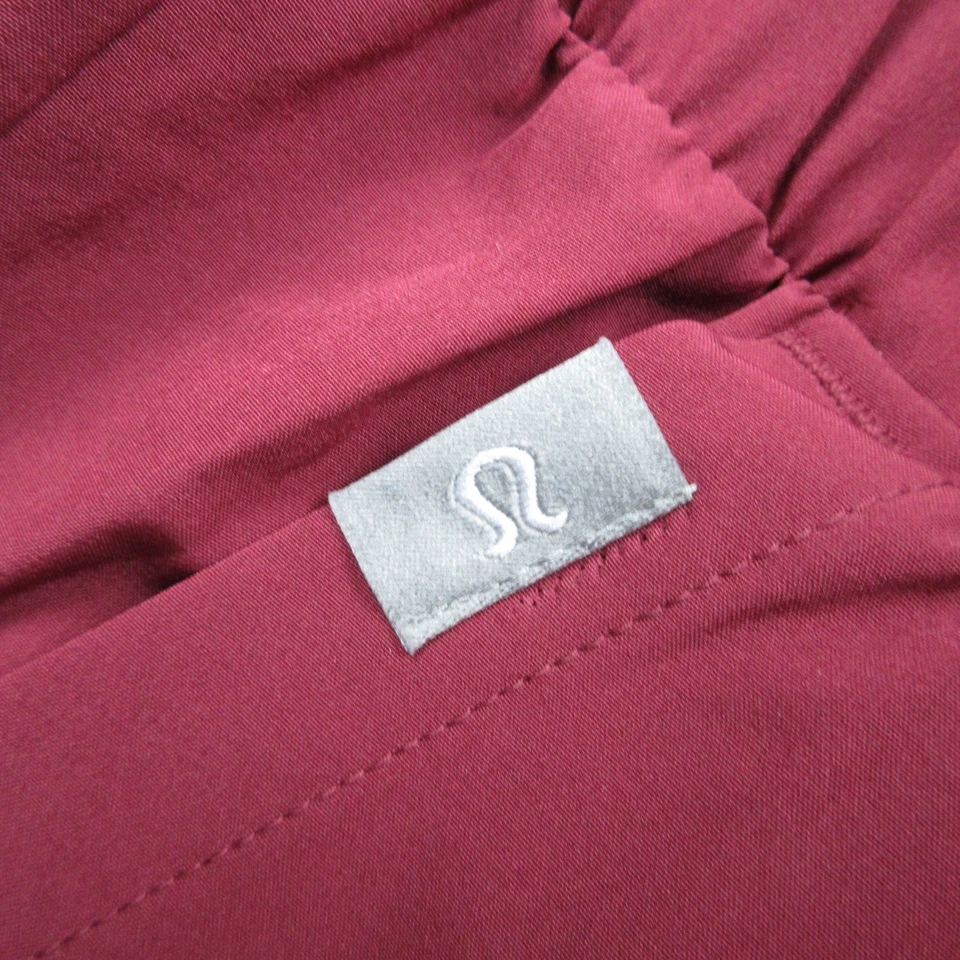 Pantalones deportivos Lululemon Athletica para mujer pequeños rojos para correr gimnasio ropa deportiva nuevos Foto 3 de 4