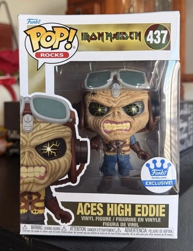 Funko Pop Rocks: ACES HIGH EDDIE #437 Iron Maiden Funko Shop Exclusive