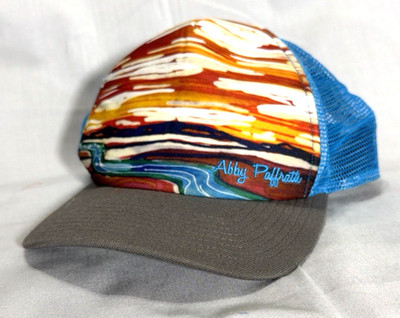 A River Runs Through It Art by Abby Paffrath Trucker Hat Cap Snapback Mesh