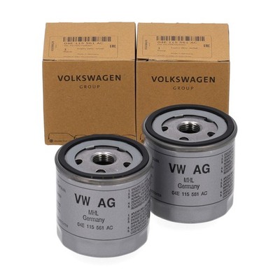 2x ORIGINAL VW Ölfilter GOLF 7 8 PASSAT POLO TIGUAN 1.0-1.5 TSI 04E115561AC