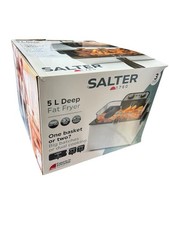 Image of Salter Deep Fat Fryer 5 L Capacity Large & Small Cooking Baskets 3000 W