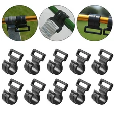 20PCS Camping Tent Pole Hook Caravan Awning Tent Inner Hanger C Plastic Clips [