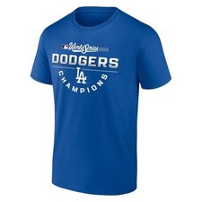 Fanatics Los Angeles Dodgers 2025 World Series Champions Roster T-Shirt Blue