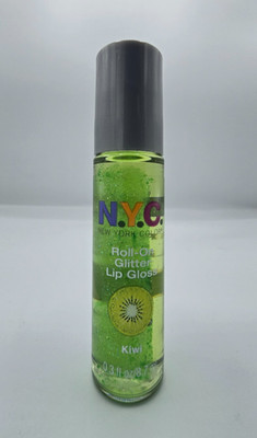 NYC Roll-On Glitter Lip Gloss - Kiwi