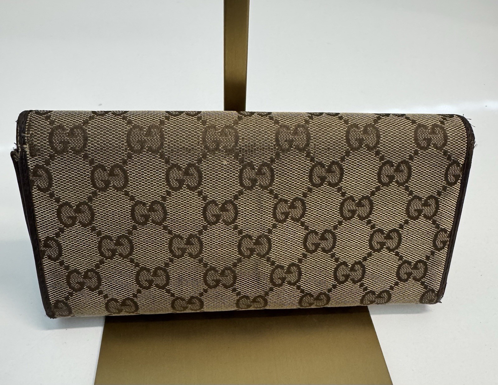 Gucci GG Canvas Long Bifold Wallet 33854 thumbnail 2