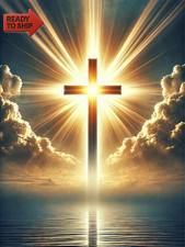 TOPMCYSG Jesus Cross Diamond Art Kits for Adults,Round 5D Diamond Painting Kits