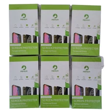 Lot of 6 Tempered Glass Screen Protectors for iPhone – Mixed Models Privacy