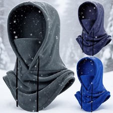 Winter Balaclava Ski Full Face Mask Windproof Fleece Neck Hood for Cold Weather