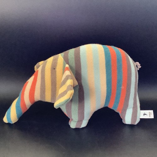Lambs-Wool ANT EATER Plush Colorful Striped Aardvark By Black Rabbit in England - Picture 2 of 22