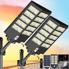 3000W Solar Street Lights 6500K Solar Street Lamp Dusk to Dawn Solar Lights Outd