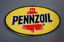 PENNZOIL Embroidered Iron-On Uniform-Jacket Patch 3.25" x 1.25"