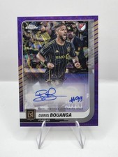 2025 Topps Chrome MLS Denis Bouanga Auto Purple Refractor /75 #CA-DB LAFC