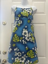 Vintage Y2K Dress Hawaiian PrintI USA Swim Cover Up Surfer Size Large