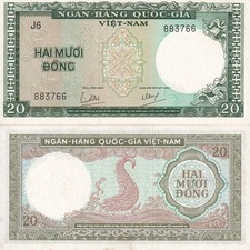 Viet Nam Vietnam South 20 Dong ND 1964 P 16 UNC FOXING NR No Reserve