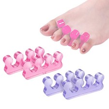 ZaxSota Toe Separators for Bunion  Nail Polish - Pedicure Pink and Purple