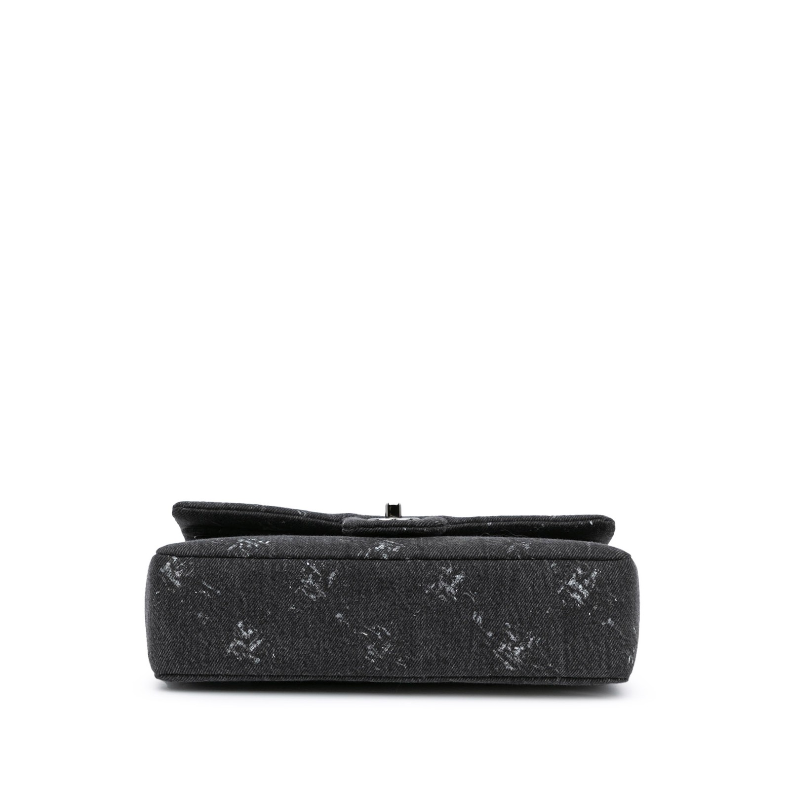 Authenticated Chanel Medium Denim Double Flap Bla… - image 3