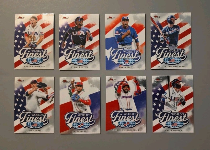 2026 Topps Finest World's Finest - Lot of 8 - Skubal, Harper, PCA, & More