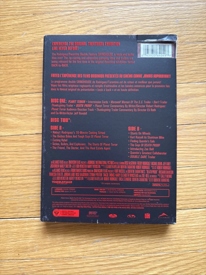 Grindhouse Double Feature (Planet Terror/Death Proof) BRAND NEW SEALED - Image 4 of 4