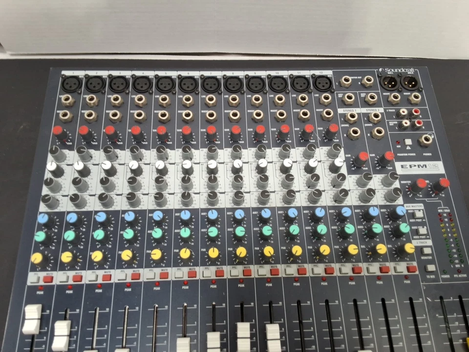 Soundcraft EPM12 - 12 mic 2 stereo mixer console live sound desk audio recording - Image 3 of 4