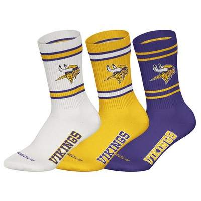 NFL Unisex Socken, 3er Pack - NFL Teams, 3Pack Crew Socks, Football, Logo, Ba...