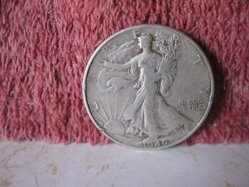 1940p WALKING LIBERTY SILVER HALF DOLLAR G-VG