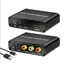 DAC SPDIF Estrattore Adattatore Audio RCA ARC Coassiale per Monitor TV