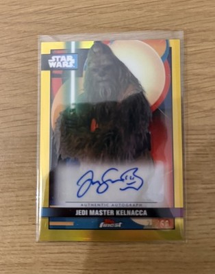 2025 Topps Star Wars Smugglers Outpost Jedi Master Kelnacca Gold Autogramm /50