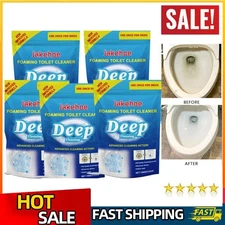 1-5x Splash Foam Toilet Bowl Stains Cleaner Powder 100g Remove Odor Stains Fresh