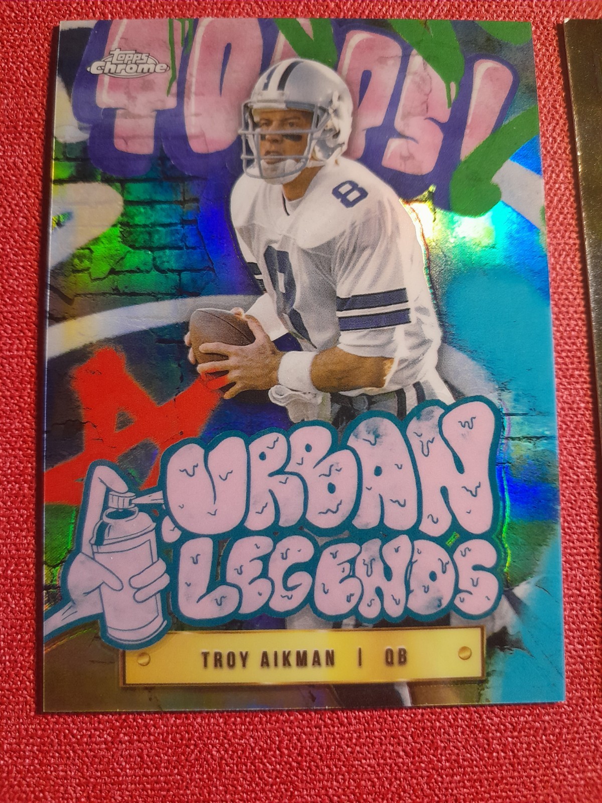 2024 TOPPS CHROME URBAN LEGENDS SSP TROY AIKMAN DALLAS COWBOYS #UL-12