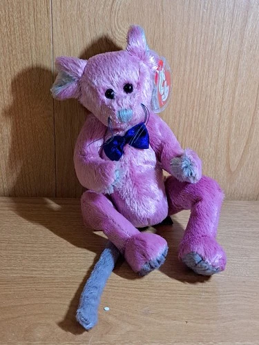 Vintage Ty "Cromwell "  Beanie Baby Pink Mouse, Rat 1993 Attic Treasure NWT