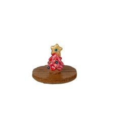 Wee Forest Folk Accessory 034 Tiny Colored Christmas Tree - Pink (RETIRED)
