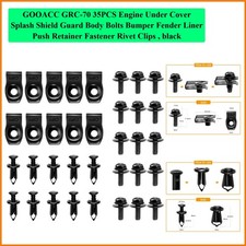 35PCS Engine Under Cover Splash Shield Guard Body Bolts Bumper Fender Liner P...