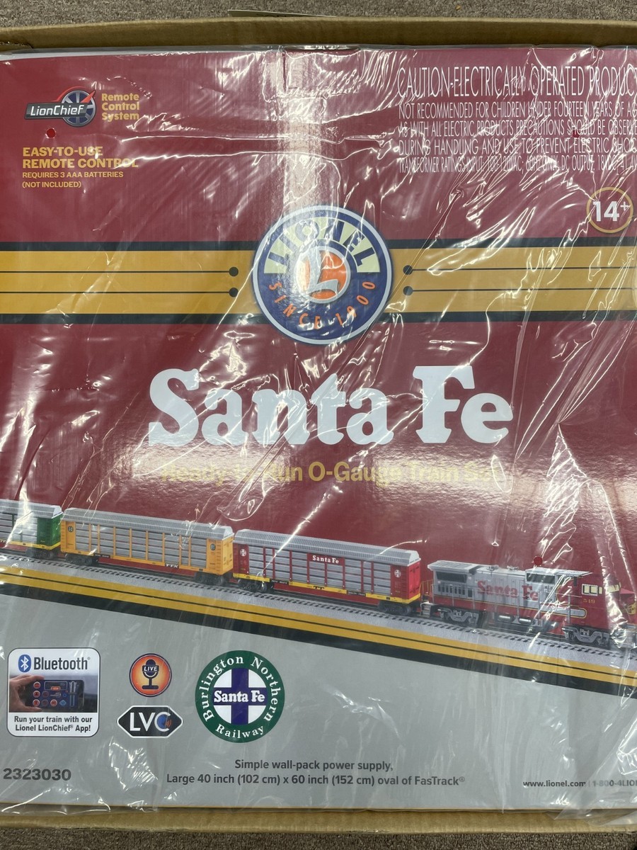 LIONEL #2323030 SANTA FE SUPER AUTORACK LIONCHIEF SET for sale